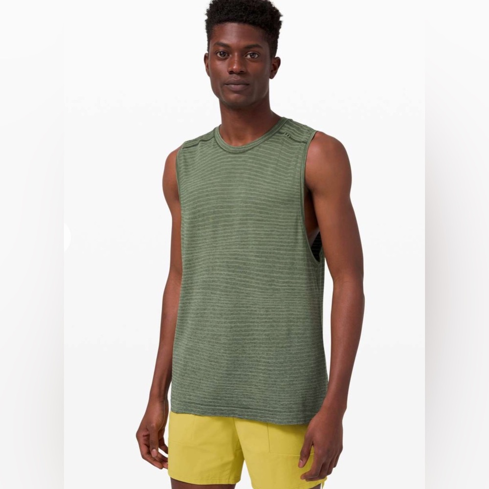 🌼Lululemon Athletica Metal Vent Tech 2.0 Sleeveless Wave Rosemary Green Size L